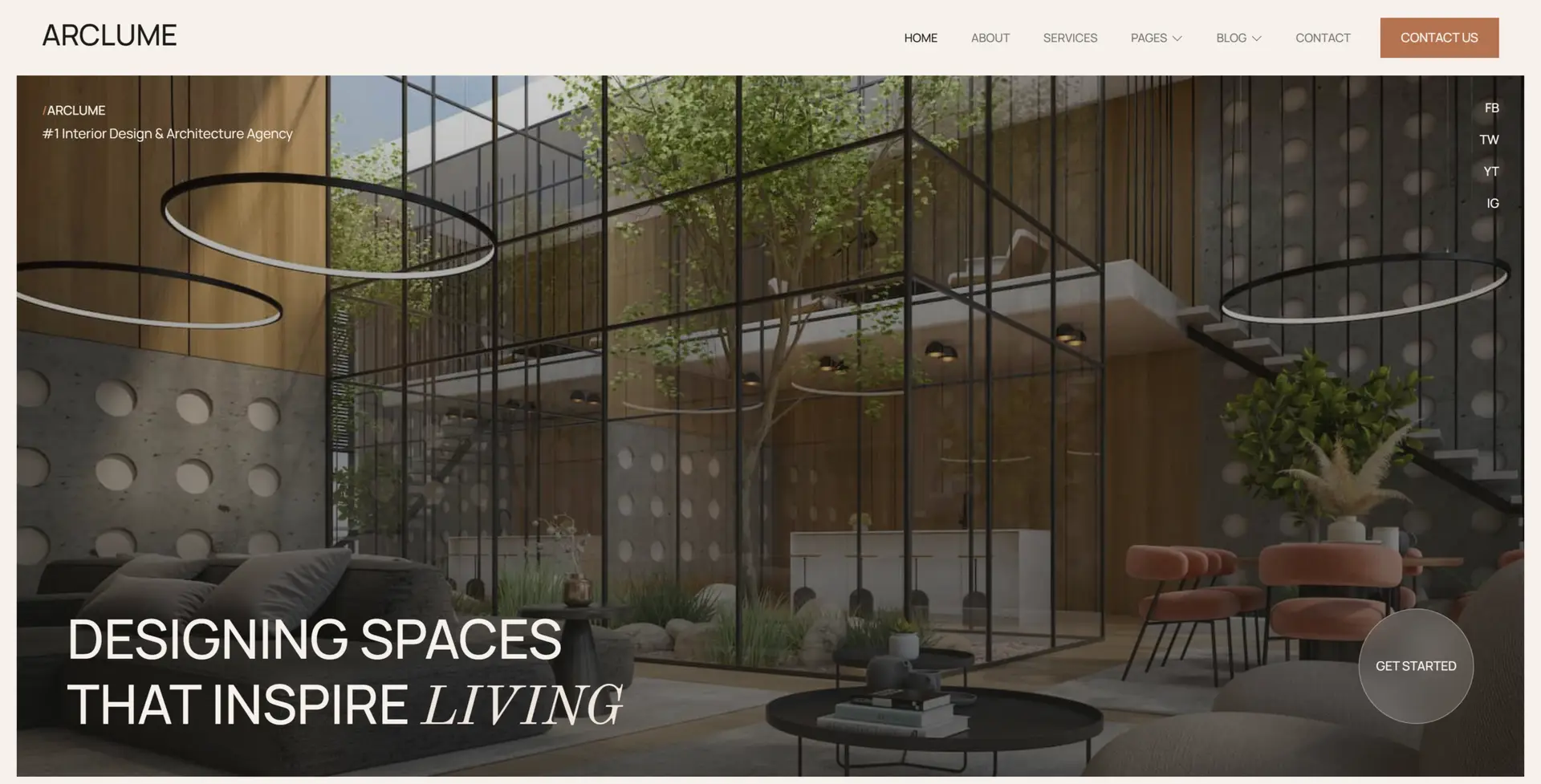 Architecture client website - web design portfolio by eloire.com.au